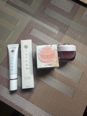 Tatcha Lip Care Duo with Pink and White Packaging